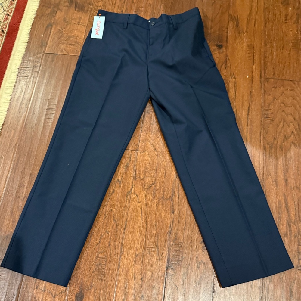 Bot’s Cat & Jack Blue Dress Pants Classic Straight-Leg size 16 NWT